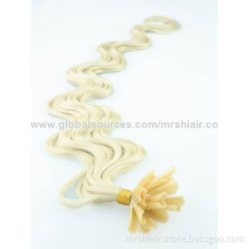 22-inch Light Color Boby Wave Peruvian U Tip Hair Extensions